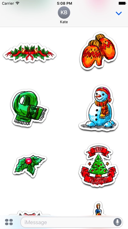 Watercolor Christmas Stickers Vol. 3