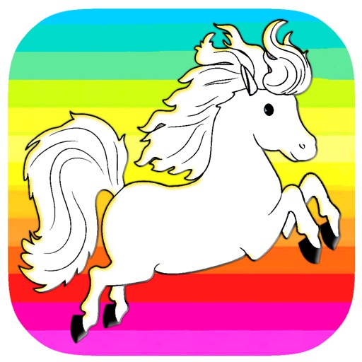 Best Coloring Page Game For Horse World Version Icon