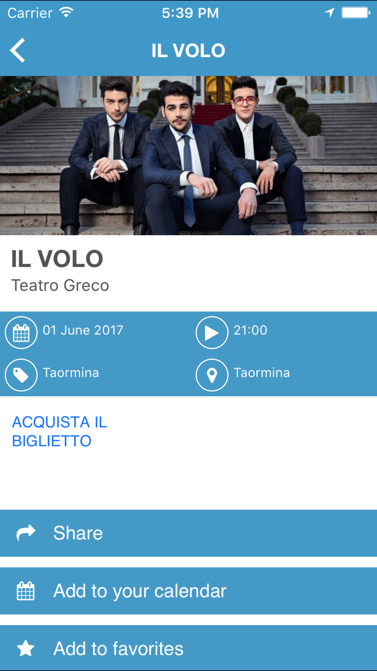 Taormina APP screenshot 5
