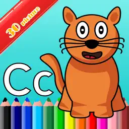ABC alphabet color : Game Paint For Kids app icon