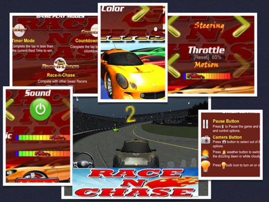 Race N Chase 3D Extreme Fast Car Racing Game iPad app afbeelding 5