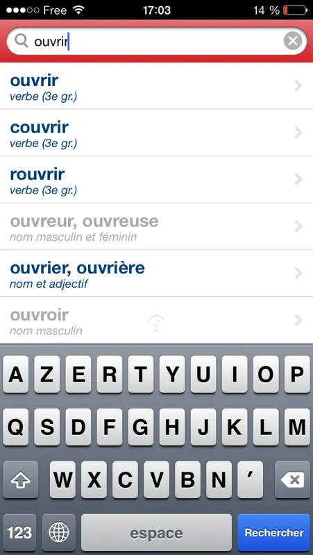 Bescherelle Synonymes screenshot 2 of 3
