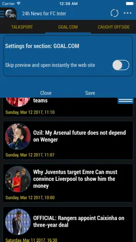 Game screenshot 24h News for FC Inter hack