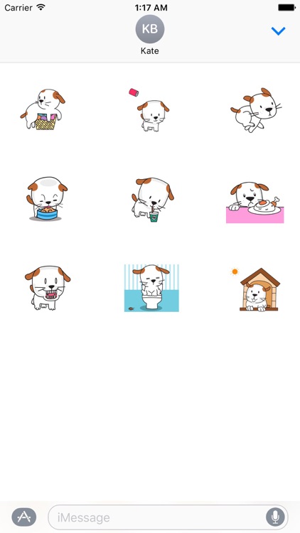 Animated Happy Dog Emoji Stickers