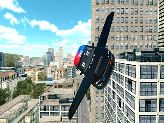 Screenshot #6 pour Extreme Fly-ing Cop Car: Turbo Race-r