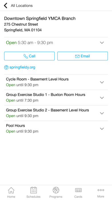 Screenshot #1 pour YMCA of Greater Springfield