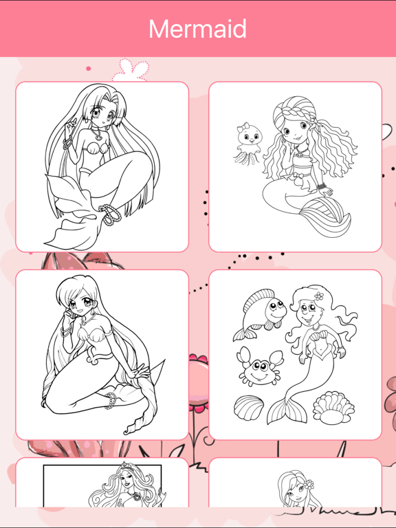 Screenshot #6 pour Livre De Coloriage Princesse De Sirène