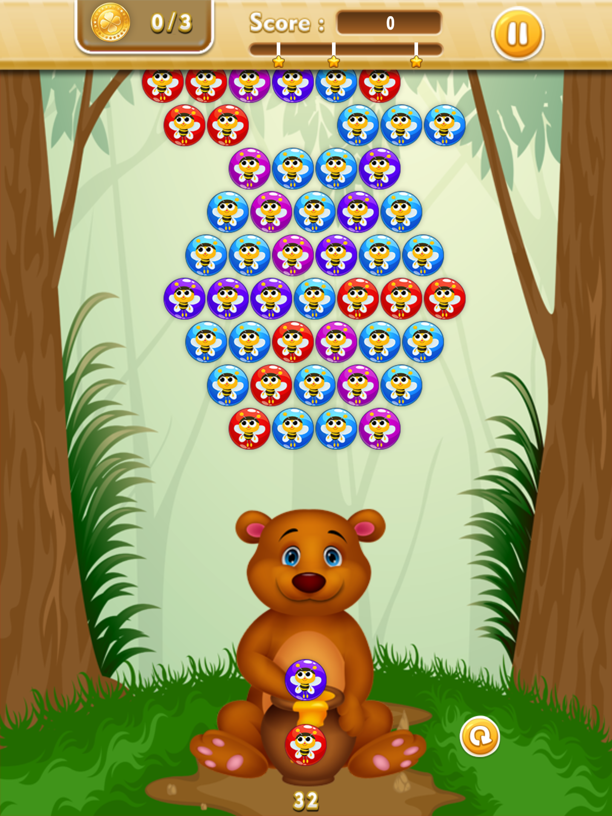 Honey Bears Farm - Bubble Shooter