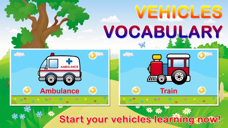 Vehicles Flashcards with Sounds Games for Toddlers
