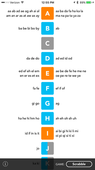 Two Letter Word Chart!のおすすめ画像1