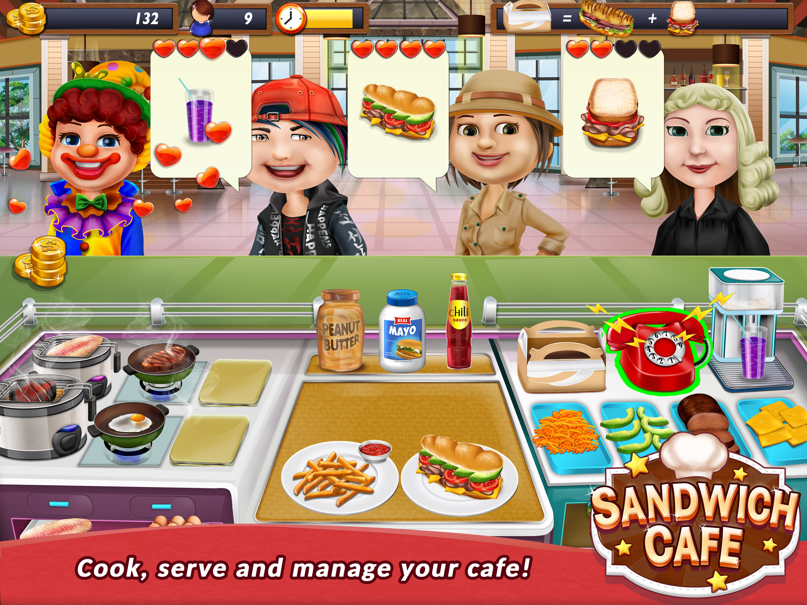 Sandwich Cafe Game – Cook delicious sandwiches! screenshot 5