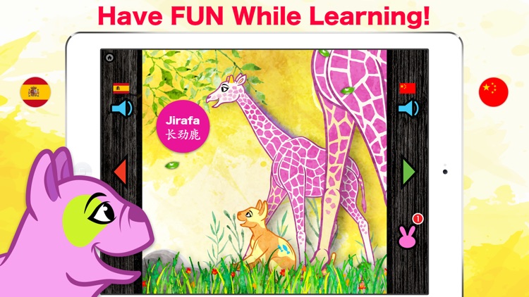 Learn Chinese & Spanish - Toddler & Kids Animals
