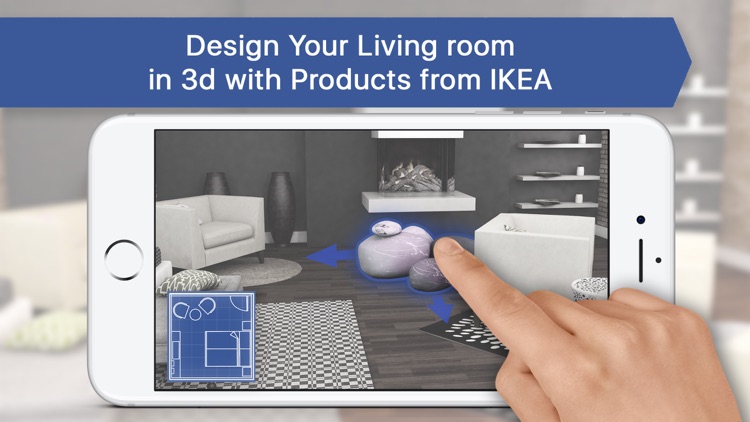 3D Living Room for IKEA: Interior Design Planner