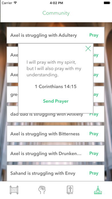 Christian Living Accountability Partner iPhone screenshot