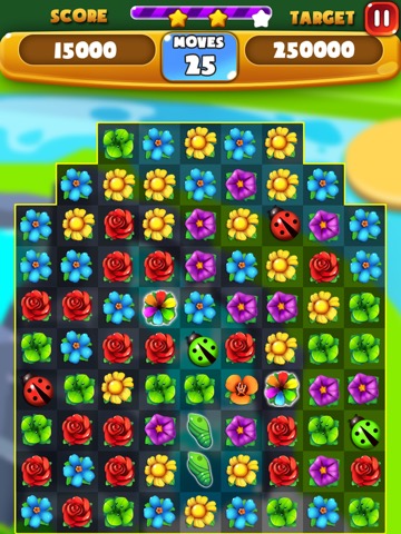 Flower Crush - Match 3 & Blast Garden to Bloom!のおすすめ画像1