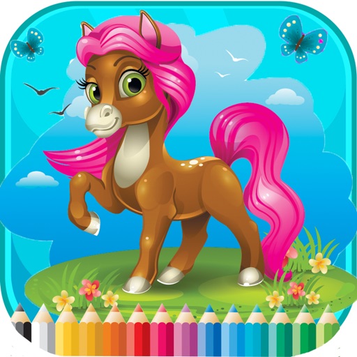 Pony Art Coloring Book - Activities for Kids iOS App