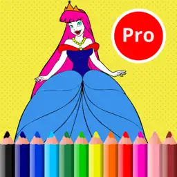 Cute Princess Easy and Fun Coloring Pages For Girl app icon