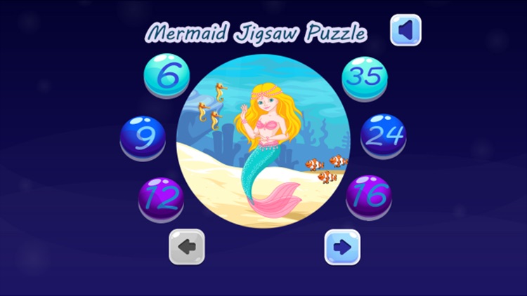 Mermaid Princess Jigsaw Puzzle Games for Toddler
