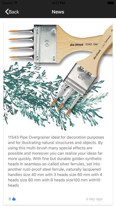 da Vinci Artist Brushes iPhone screenshot 4 - Shopping app