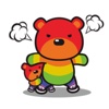 Rainbow Mother Bear Stickers