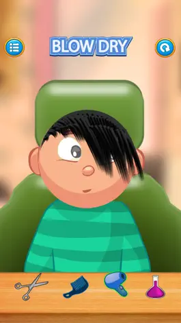 Game screenshot Child game / black hair cut hack