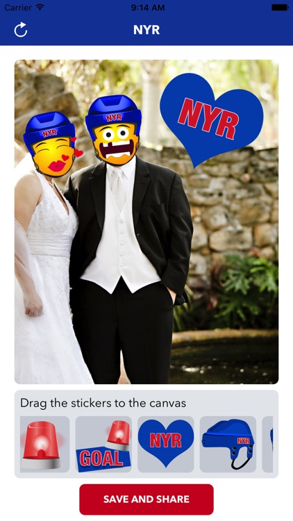 NYR Hockey Stickers & Emojis