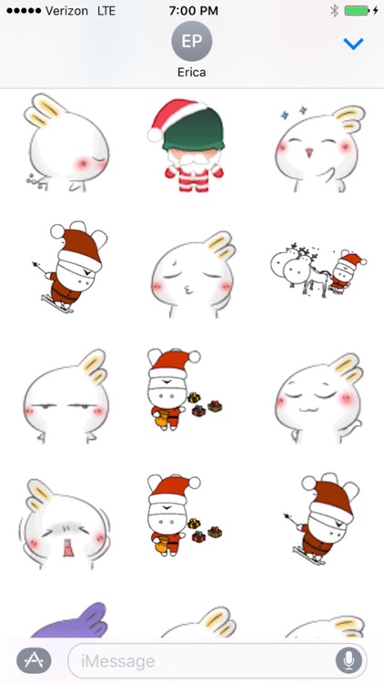 Bunny Christmas Emojis