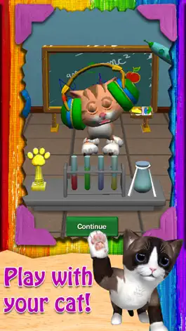 Game screenshot Paint My Cat!  Kids Painting apk