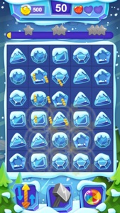 Frozen Winter Crush Match - Fun Puzzle Game screenshot #2 for iPhone