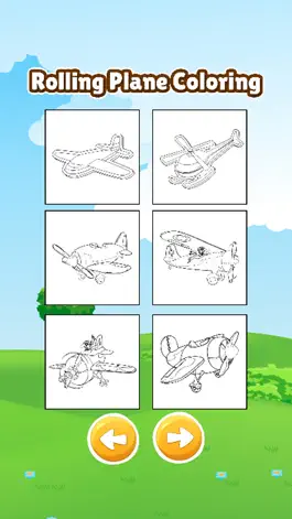Game screenshot Sky plane rolling coloring book games for kids apk