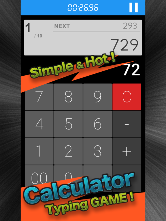 Screenshot #4 pour Calculator Time Attack - Calculator Typing Game