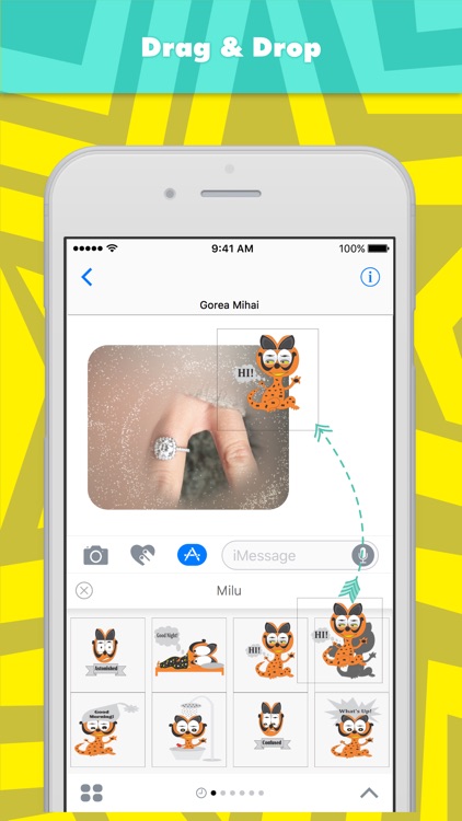 Milu stickers by Gorea Mihai