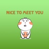 Clyde The Cute Dog Animated English Stickers