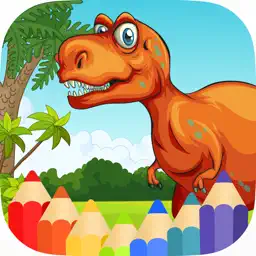 Dino Park Coloring Jurassic Dinosaur World app icon