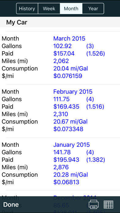 myFuelLog: Car Maintenance Screenshot