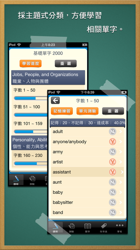 #1. 基礎單字2000, 正體中文版 (iOS) 来自: Otek International Inc.