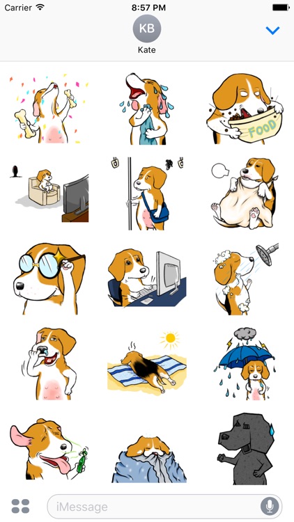 BeagleMoji - Beagle Dog Emoji Stickers