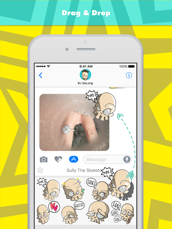 Screenshot #4 pour Sully The Skeleton stickers by Beejaydel