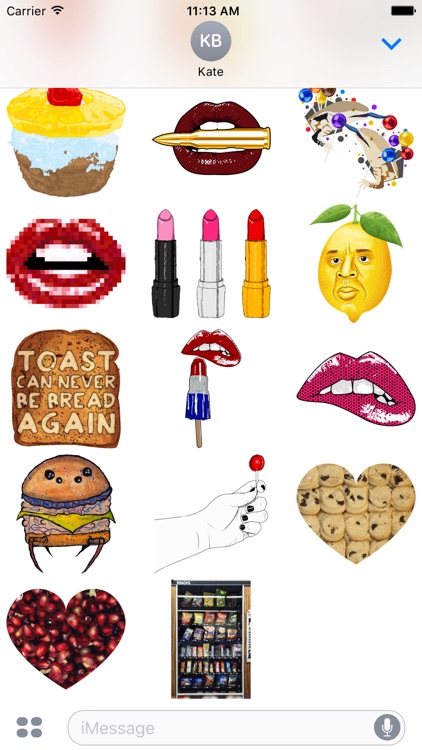 Lip Smacking - Redbubble sticker pack