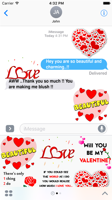 Love Quotes Stickers pack