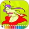 Fantasy Elf Girl coloring book for kids