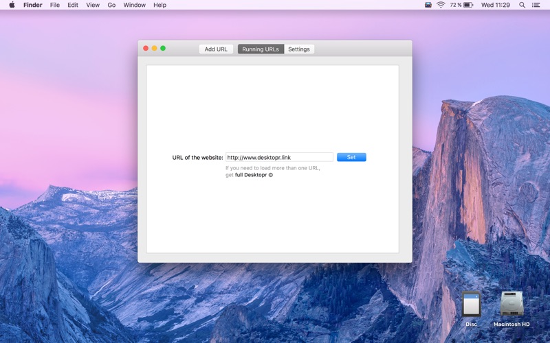 Desktopr Nano - make wallpaper from any website app screenshot