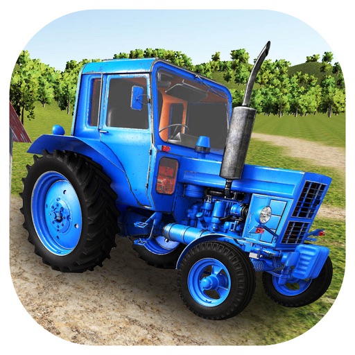 Village Tractor Farm Sim 3D icon