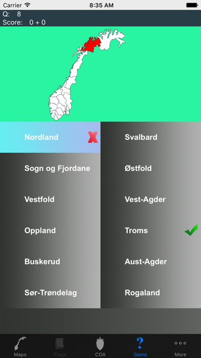 Screenshot #3 pour Norway County Maps and Capitals