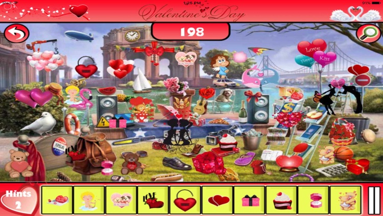 Free Hidden Objects:Valentine City Mania