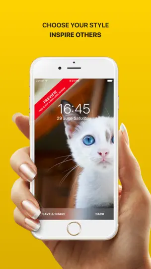 Captura de pantalla de Fancy Lock - Backgrounds & Wallpapers en iPhone 2