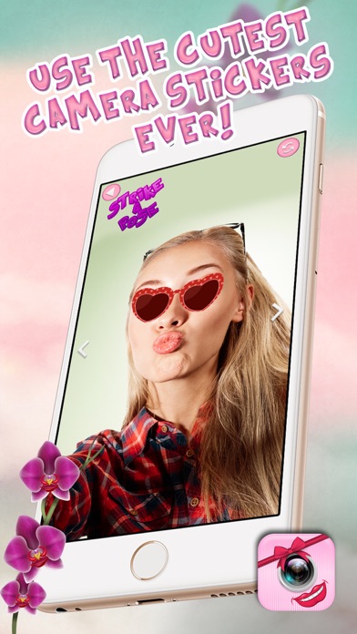 Screenshot #3 pour Autocollants photo pour les filles