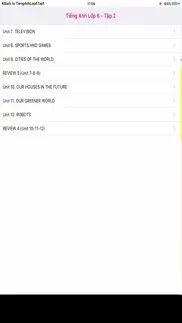 tieng anh 6 - english 6 - tap 2 iphone screenshot 2
