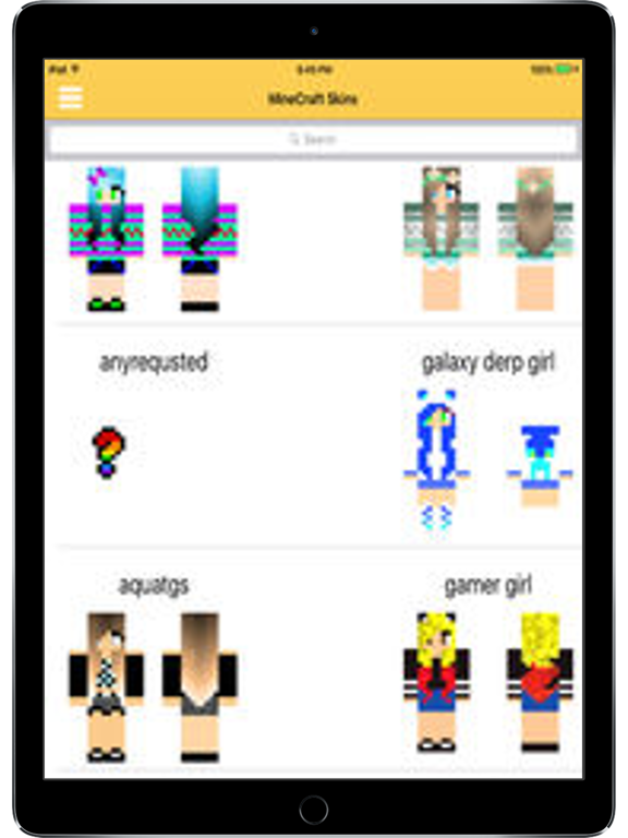 GirlSkins - for MineCraft PE iPad screenshot