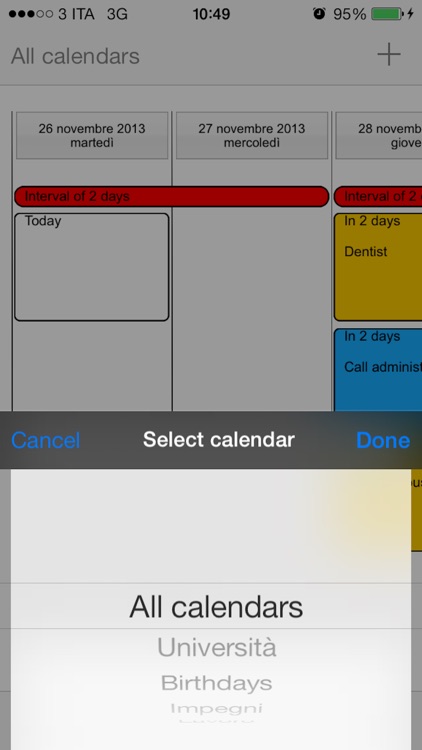 Calendar Timeline - All your events under control